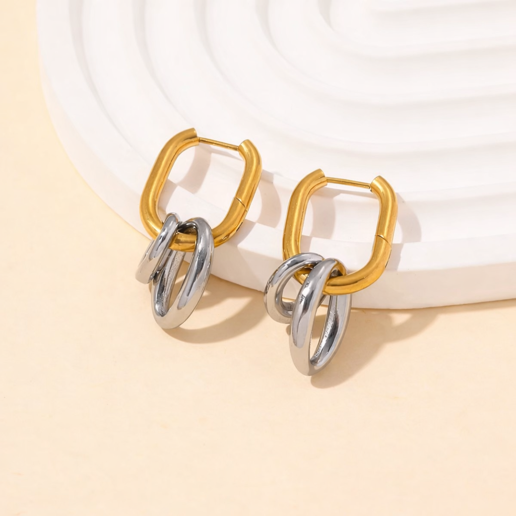 Two Tone Earrings
