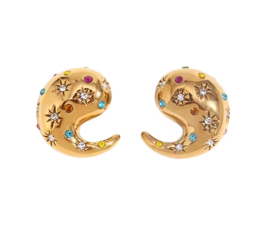 Celestial Crescent Earrings